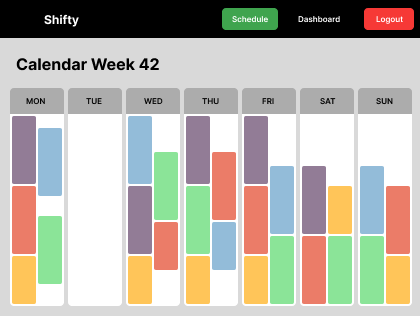 Shifty app screenshot