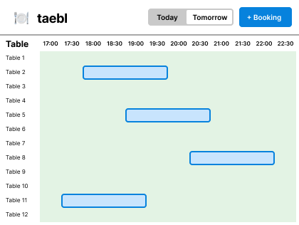 Taebl app screenshot